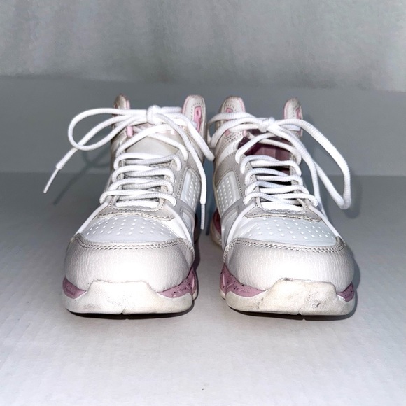 And1 big girls high-top basketball shoes, pink, gray & white - Picture 5 of 9